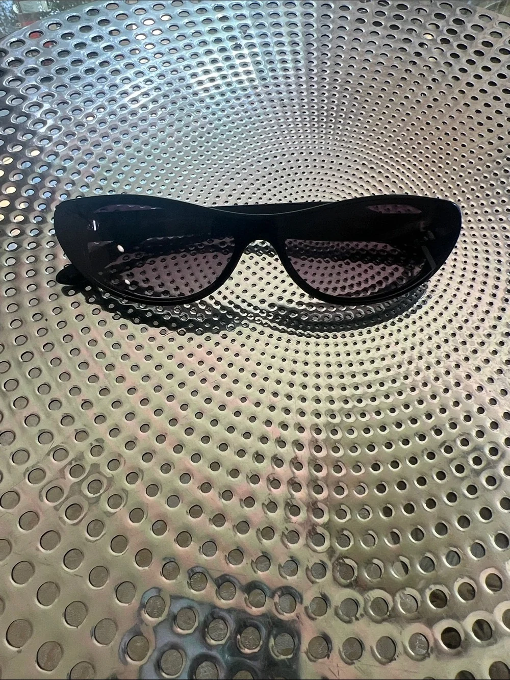 Quay Australia Black Cat-Eye Sunglasses with Dark Smoke Lenses